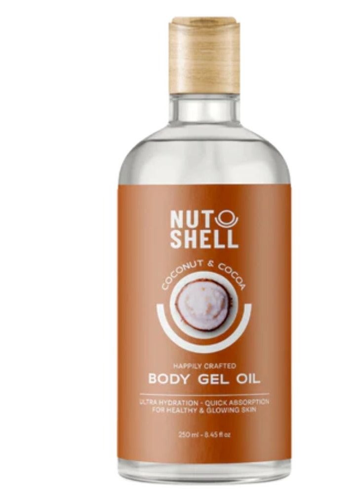 NUTSHELL Coconut & Cocoa Body Gel Oil - 250 ml - Image 2