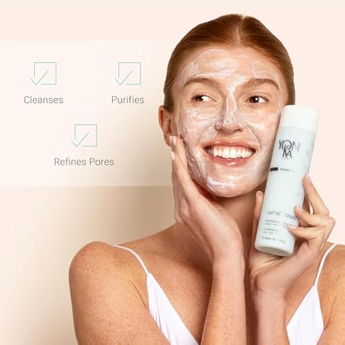 Yonka Lait Nettoyant Facial Cleanser, Gentle Milk Cleanser & Makeup Remover, Daily Plant Based Wash, Moisturize and Balance Skins pH, All Skin Types, Paraben-Free - Image 2