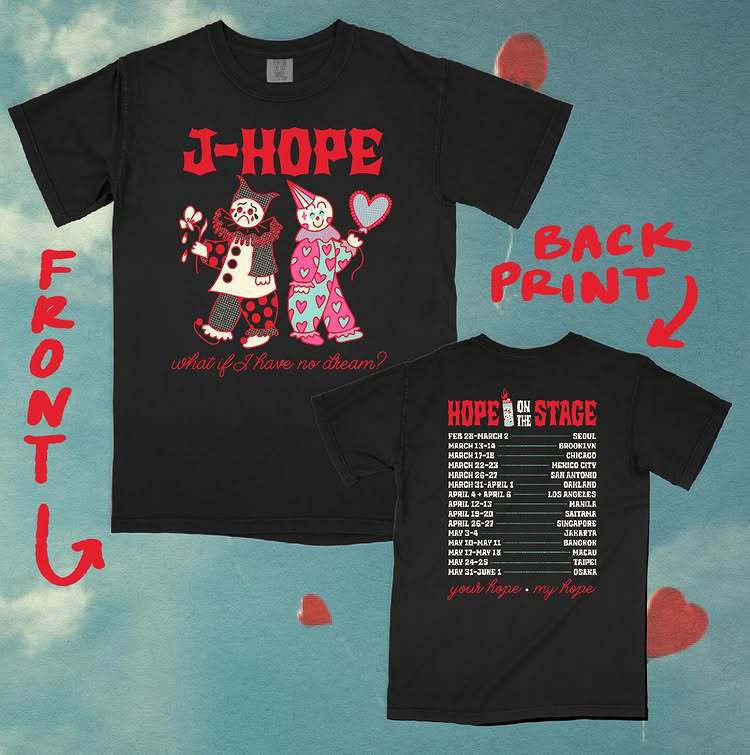 Hope On The Stage 2025 J Hope Tour Music T-Shirt J-Hope Tour - Image 4