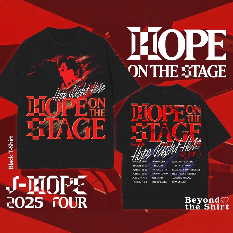 Hope On The Stage 2025 J Hope Tour Music T-Shirt J-Hope Tour - Image 2