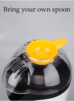 DUNISO Mini popcorn maker, electric children's DIY hot air popcorn machine, non stick inner pot, no need for oil and water, 1200W, suitable for family，coffee shops, restaurants and gatherings,32*14cm  - Image 5