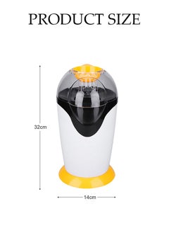 DUNISO Mini popcorn maker, electric children's DIY hot air popcorn machine, non stick inner pot, no need for oil and water, 1200W, suitable for family，coffee shops, restaurants and gatherings,32*14cm  - Image 3
