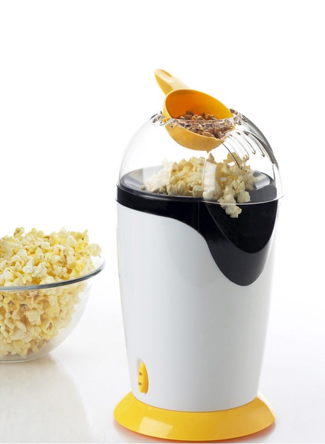 DUNISO Mini popcorn maker, electric children's DIY hot air popcorn machine, non stick inner pot, no need for oil and water, 1200W, suitable for family，coffee shops, restaurants and gatherings,32*14cm - Image 1