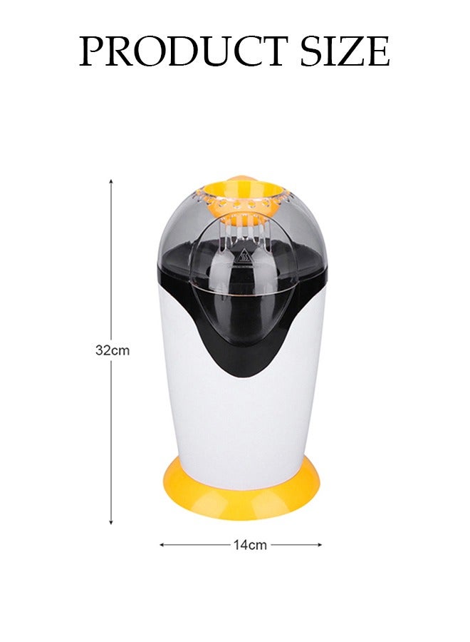 DUNISO Mini popcorn maker, electric children's DIY hot air popcorn machine, non stick inner pot, no need for oil and water, 1200W, suitable for family，coffee shops, restaurants and gatherings,32*14cm - Image 4