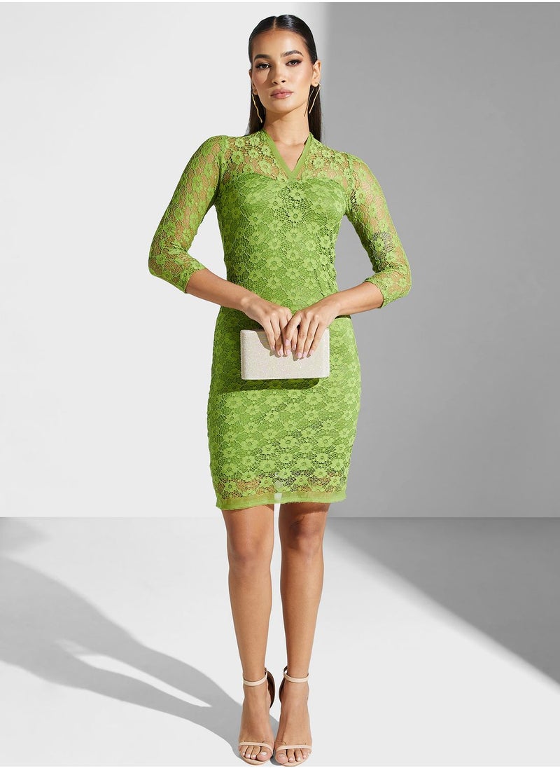 Golden Apple - Lace Detail Dress - Image 1