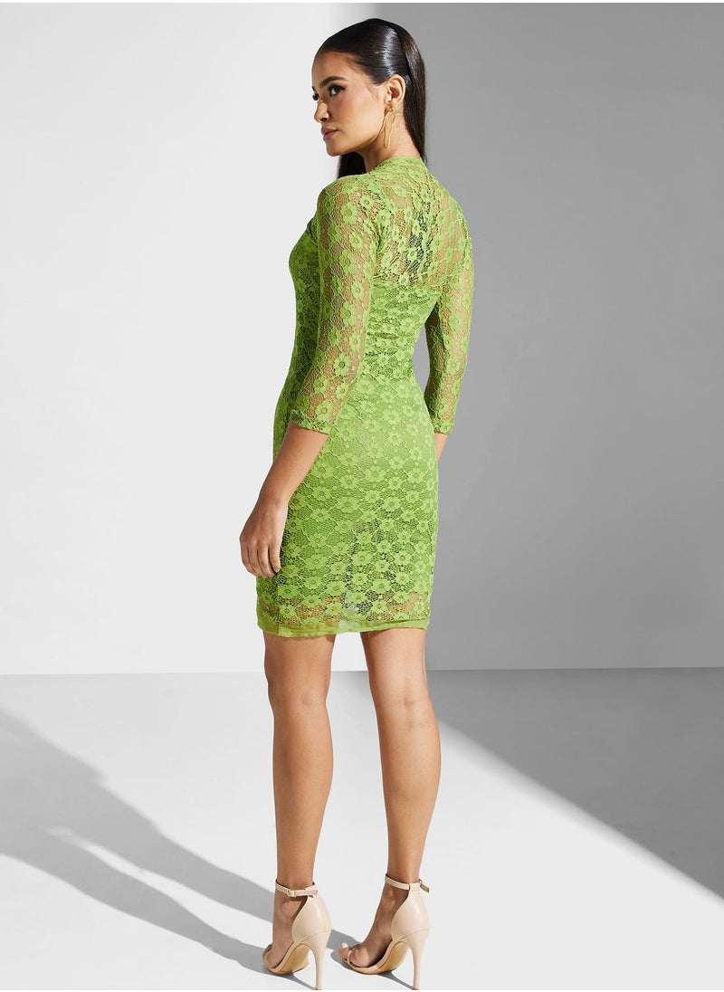 Golden Apple - Lace Detail Dress - Image 1