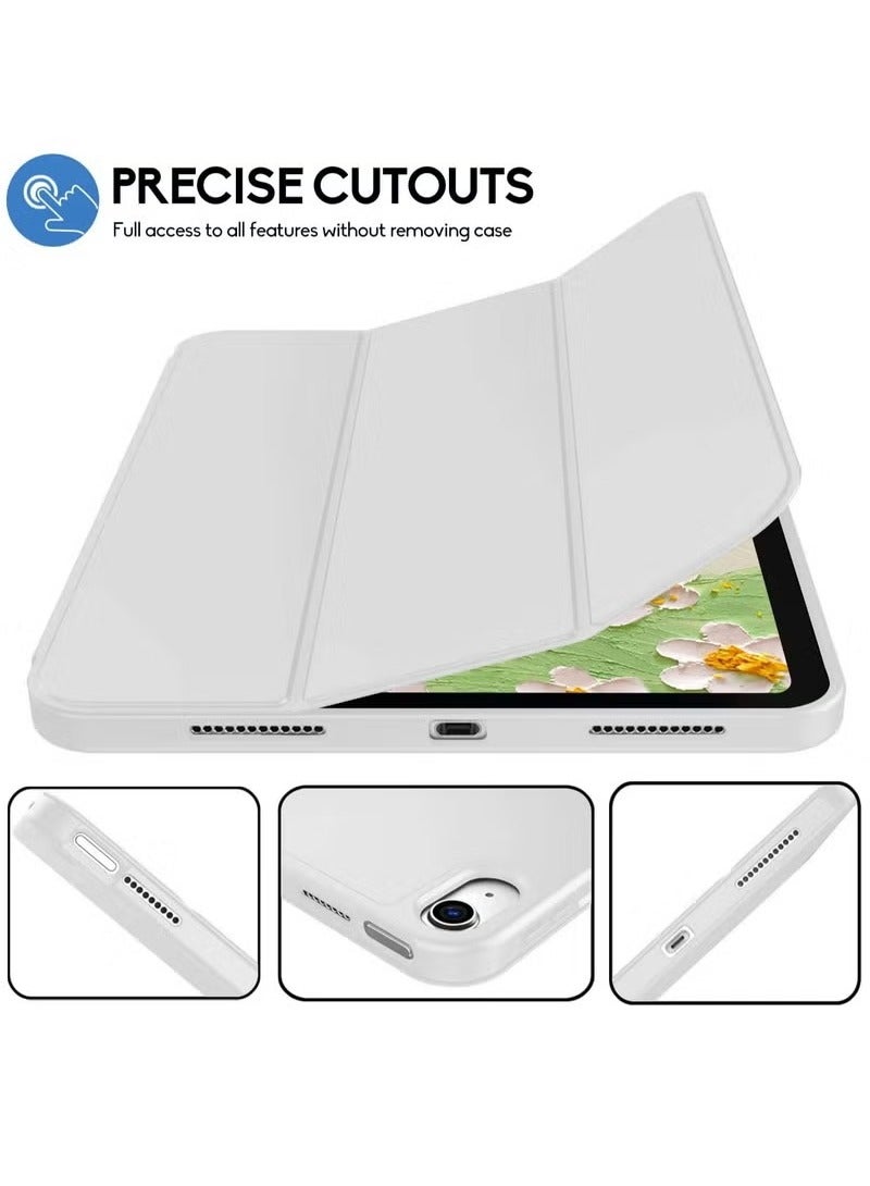 iPad 10th Generation Case 2022 with Pencil Holder - Soft TPU Back Protective Smart Trifold Stand Cover for iPad 10.9 Inch (10th Gen), Auto Wake/Sleep - Gray - Image 5