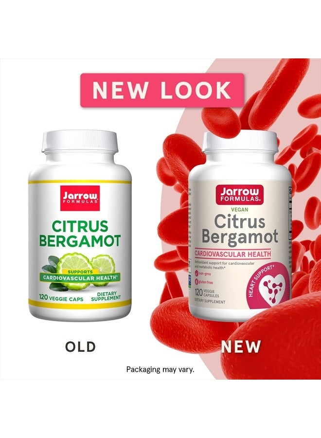 jarrow formulas Citrus Bergamot 500 mg - 120 Servings (Veggie Caps) - Antioxidant Support for Cardiovascular & Metabolic Health - Dietary Supplement - Gluten Free - Use with Jarrow Formulas QH-absorb - Image 2