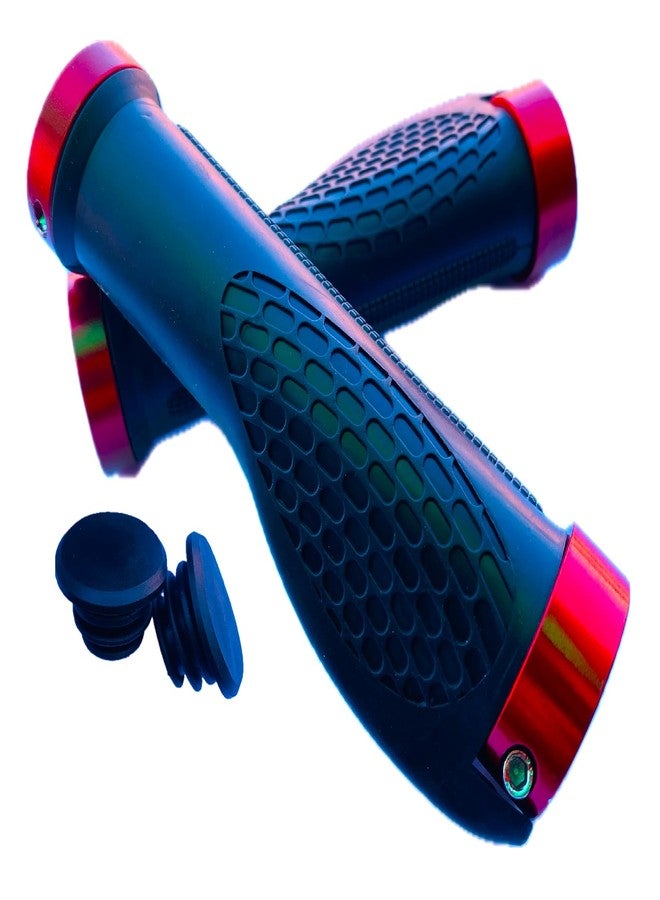 Ilsha® Cycling Grips MTB Mountain Bike Handlebar Lock-on Rubber Grip Cover Bicycle Handlebar - Image 1