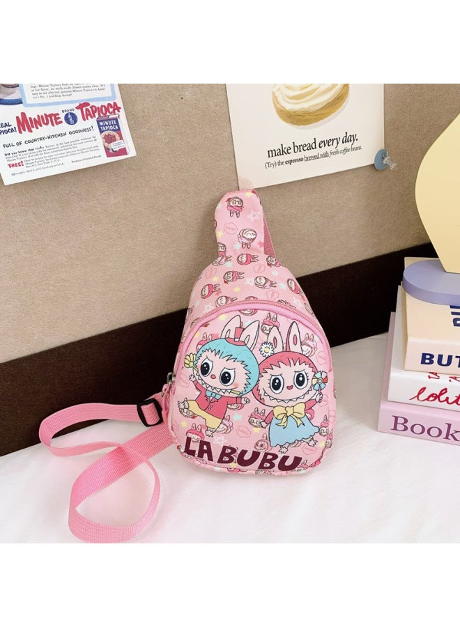 2025 Children's Bag Rab Cloth Cartoon Cute Girl's Bag High-value Mini Portable Coin Purse-Color:Light Pink - Image 1