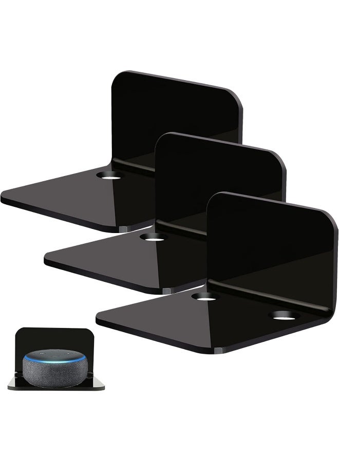 TPGP Acrylic Floating Wall Shelves Set Of 3, Drill Free With 10 Piece Strong Tapes - Image 1