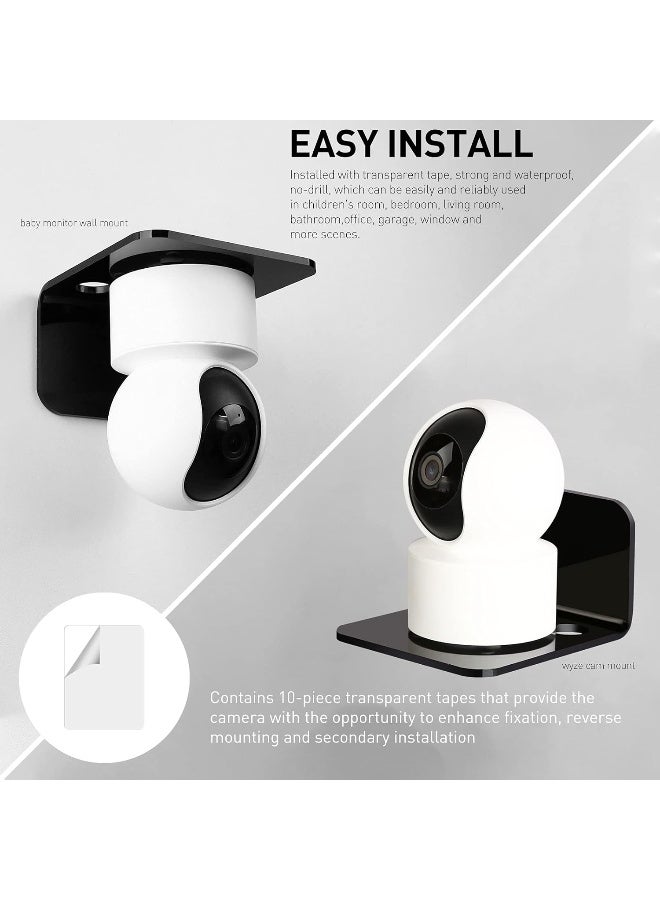 TPGP Acrylic Floating Wall Shelves Set Of 3, Drill Free With 10 Piece Strong Tapes - Image 4