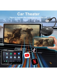 Boyi Android Auto Wireless Adapter Supports Netflix, YouTube, and Tiktok Stream Media Play, for OEM Android Phones Converts Wired Android Auto to Wireless Plug & Play Wireless Android Auto Dongle for Cars  - Image 4