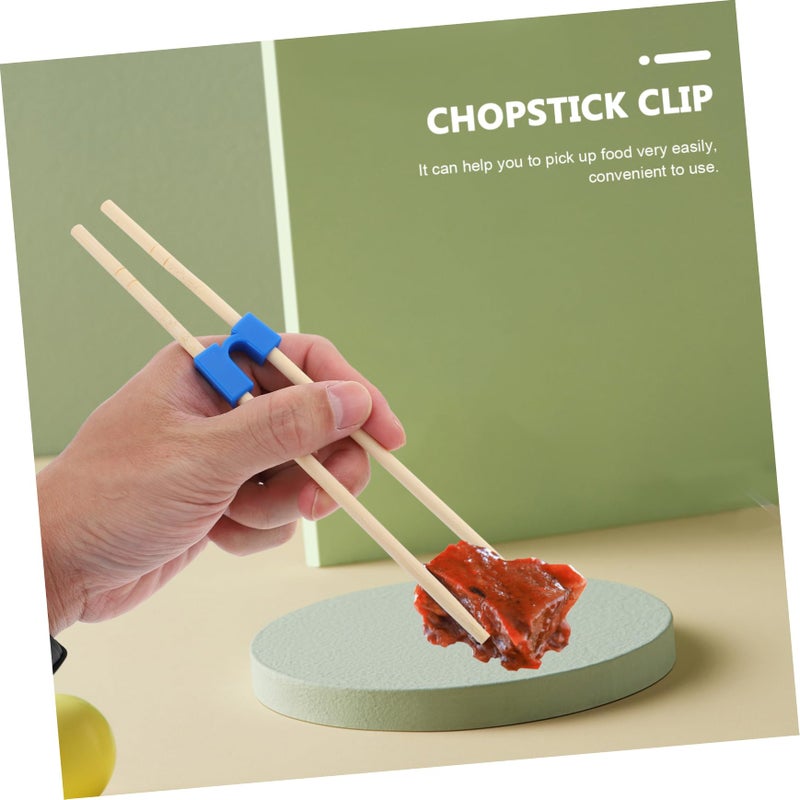 Blue Chopstick Training Clips 5pcs Safe Plastic Tool for Beginners Adults Kids Easy Clean - Image 5