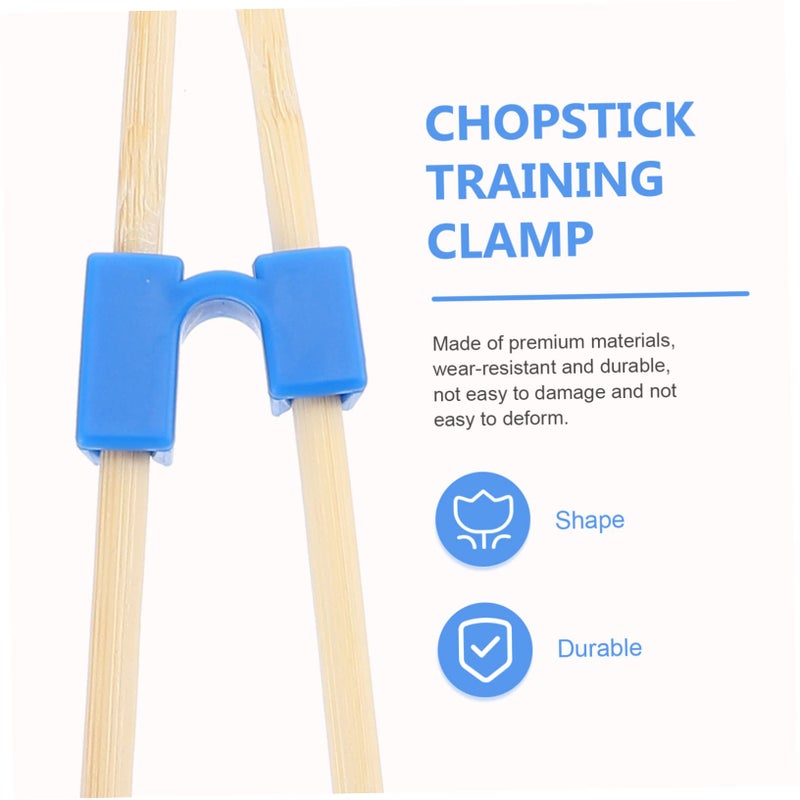 Blue Chopstick Training Clips 5pcs Safe Plastic Tool for Beginners Adults Kids Easy Clean - Image 4
