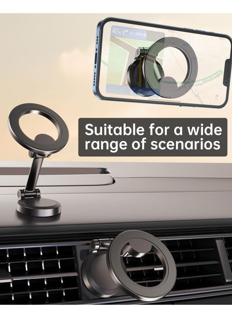 JAJEEK Premium Magnetic Car Phone Holder with 1080° Rotation – Advanced All-Metal Dashboard Mount with Ultra-Strong Adhesive Tape, Stable Magnetic Phone Stand for Hands-Free Driving, Compatible with iPhone 15/14/13/12, Samsung Galaxy S23/S22, Google Pixel, Xiaomi, OnePlus & All Smartphones – Silvery Gray - Image 4