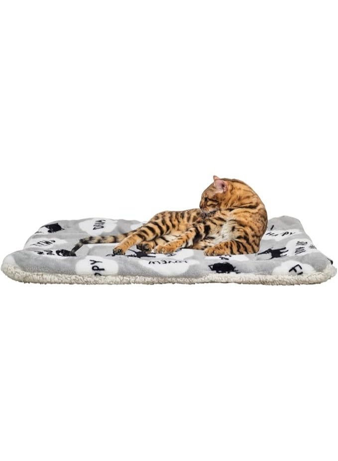 NNC PETS Dog bed mat, Ultra-soft pet sleeping blanket for small and medium pets, Reversible fleece blanket, Machine washable dog mat with cute print design, Warm pet blanket (58 cm) - Image 1