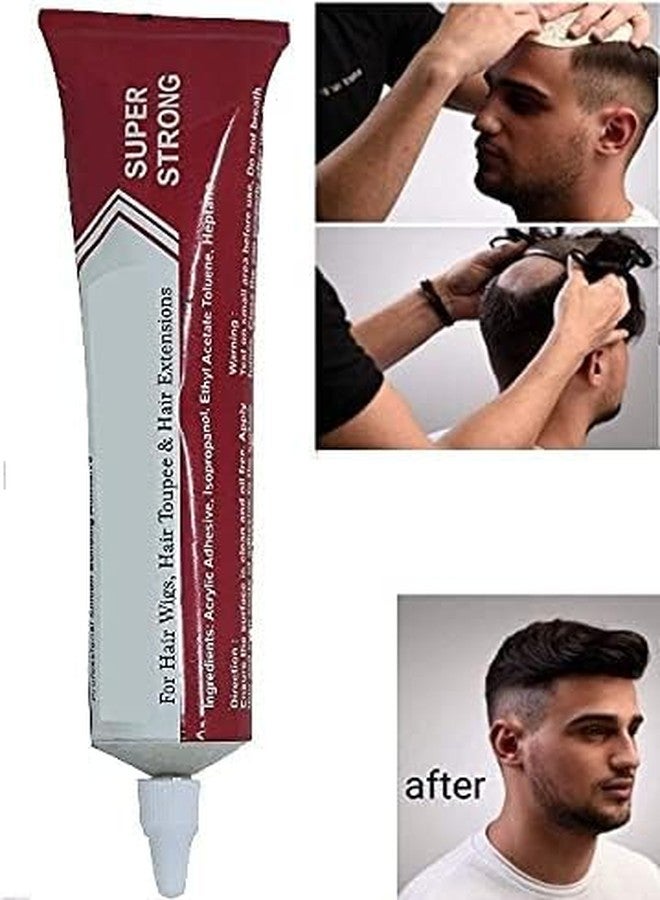 AASA Hair Patch Hair Wig Hair Toupee Waterproof Glue For Strong Hold (28 Gram) - Image 4