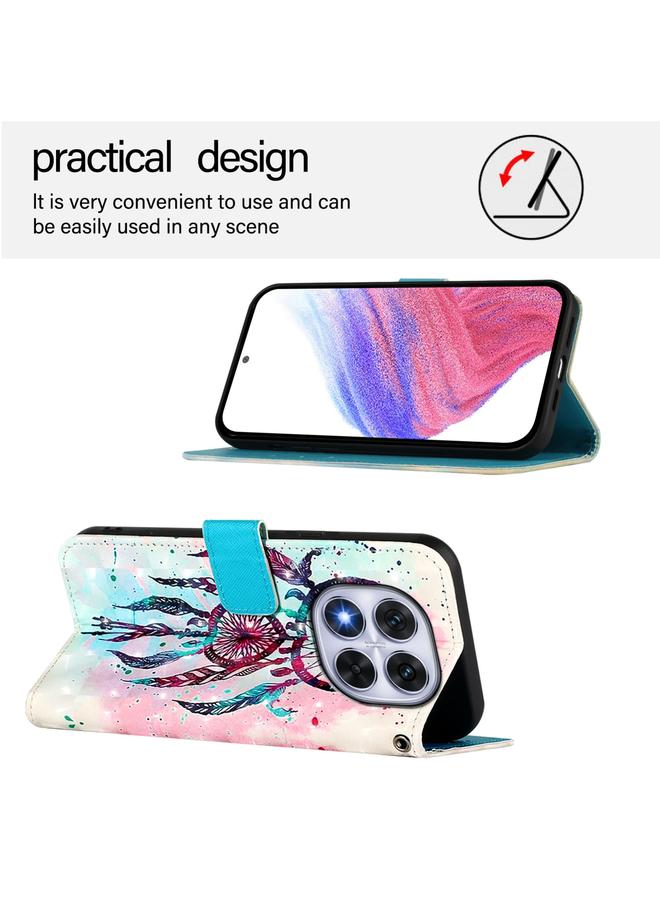 S-TOP Case For Redmi Note 14 Pro 5G / 14 Pro+ 5G 3D Painting Horizontal Flip Leather Phone Case - Image 3