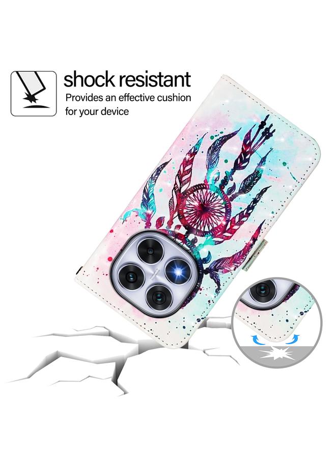S-TOP Case For Redmi Note 14 Pro 5G / 14 Pro+ 5G 3D Painting Horizontal Flip Leather Phone Case - Image 5