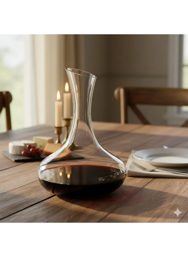 Fissman  Decanter 1580ml, Hand Blown Crystal Carafe, Great Gift with Box Packaging  | Best Price UAE