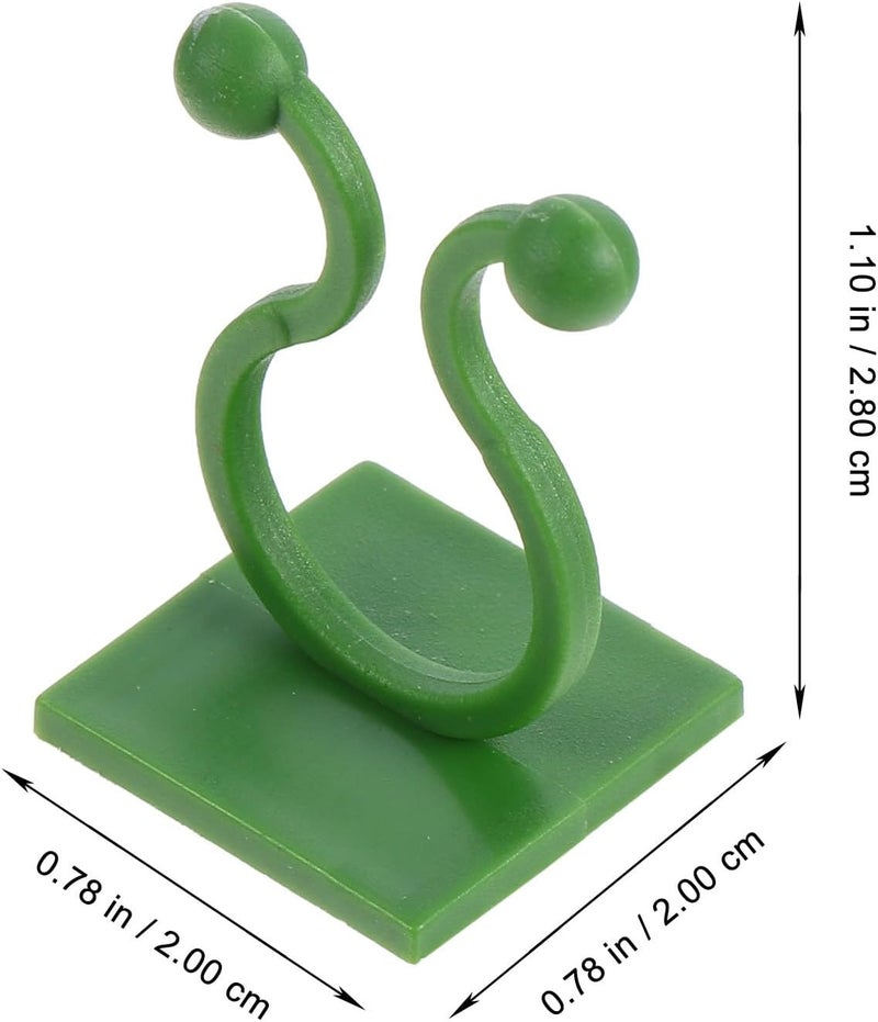 100pcs Green Plant Fixing Hooks Clips for Climbing Plants Vine Traction Support Indoor Outdoor Gardening Accessories Material - Image 4