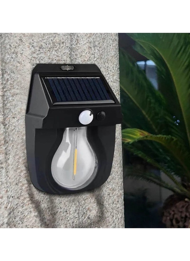 Generic Solar Wall Lights Outdoor, Wireless Dusk to Dawn Porch Lights Fixture, Solar Wall Lantern with 3 Modes & Motion Sensor, Waterproof Exterior Lighting with Clear Panel for Entryway Front Door  - Image 2