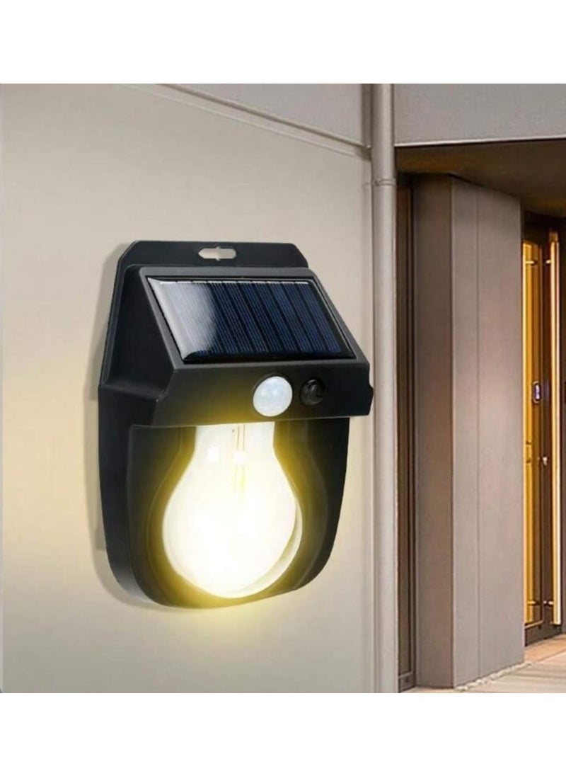 Generic Solar Wall Lights Outdoor, Wireless Dusk to Dawn Porch Lights Fixture, Solar Wall Lantern with 3 Modes & Motion Sensor, Waterproof Exterior Lighting with Clear Panel for Entryway Front Door  - Image 3