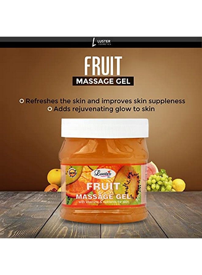LUSTER جل تدليك بالفواكه | غني بالمكونات الطبيعية | جل تدليك للجسم بالكامل | يساعد في ترطيب وتغذية البشرة | جل للبشرة للنساء والرجال | خالي من البارابين والسلفات 500 مل - Image 3