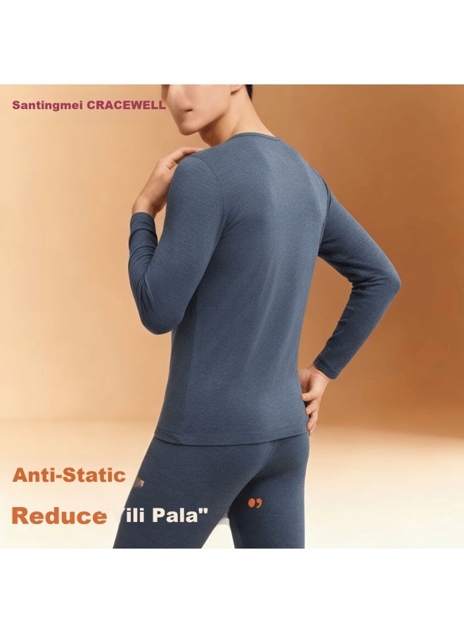 Gracewell Women's Thermal Underwear Set, German Velvet Wool And Silk Blend, Fleece-lined Thickened Base Layer, Autumn Long Johns, Seamless Cold-resistant Top And Bottom Set - Image 5