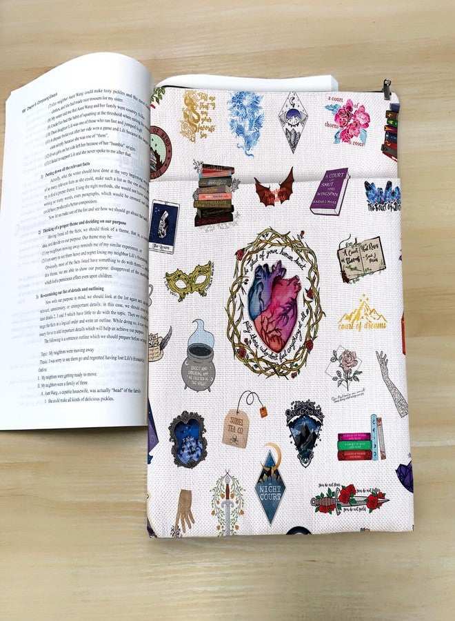 غلاف كتاب، هدية كتاب مميزة، غلاف كتاب هدية لمحبي الكتب، غلاف كتاب محكمة الشوك والورد، قابلني في فيلاريس (صورة متحركة) - Image 3