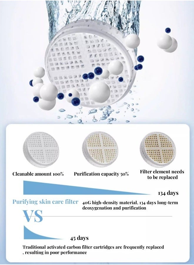 Generic Handheld filter Shower Head For Skin And Haircare Removes Chlorine And Harmful Pollutants Prevent Hair Loss And Moisturize Your Skin Chrome Plated  - Image 4
