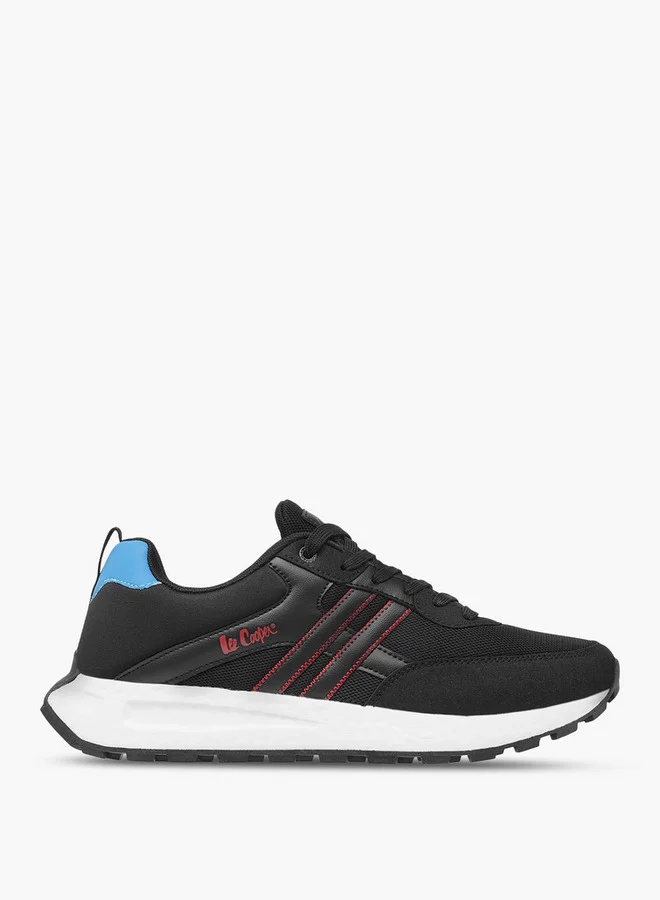 Lee Cooper Mens' Panelled Lace-Up Sneakers