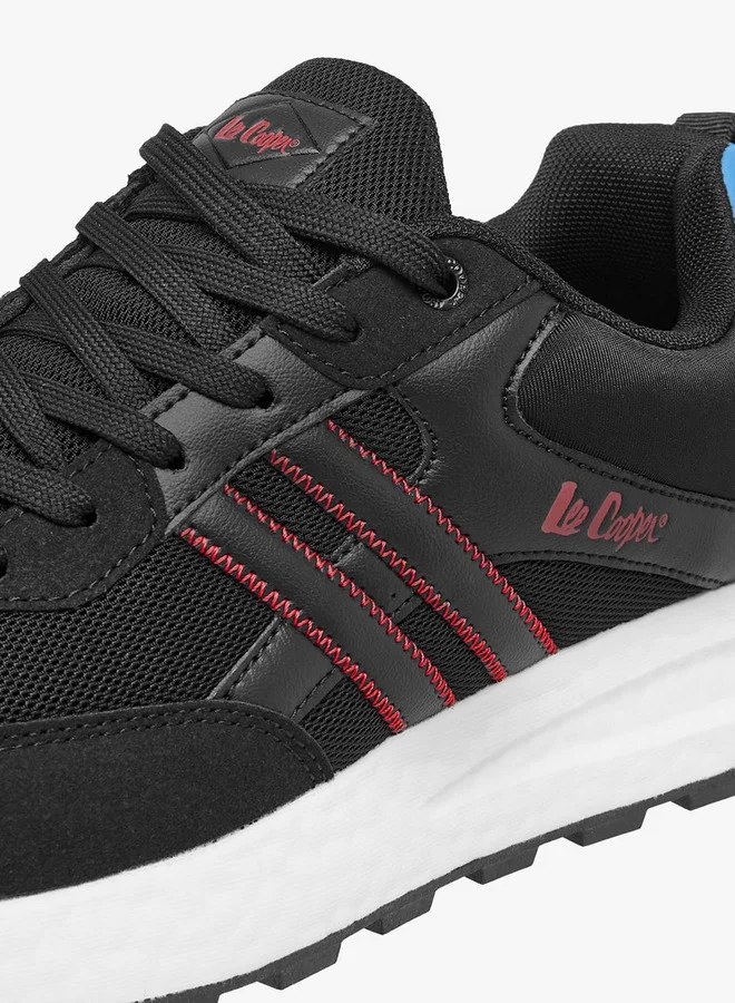 Lee Cooper Mens' Panelled Lace-Up Sneakers