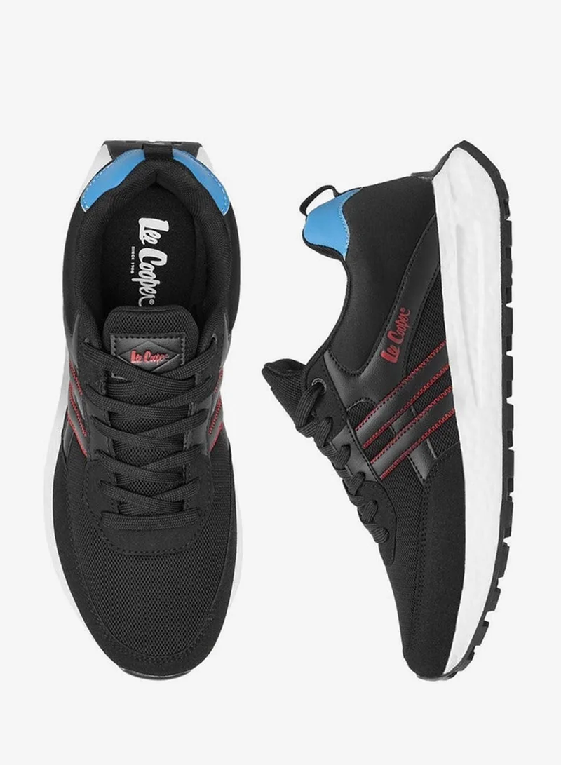 Lee Cooper Mens' Panelled Lace-Up Sneakers