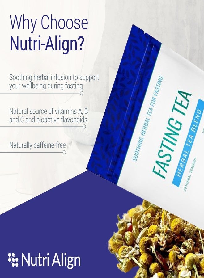 Nutri-Align Fasting Tea | 20 Herbal Tea Bags with Chamomile, Dandelion Root, Rosehips, Cinnamon Bark, Elderflower, Cardamom & Fenugreek | Caffeine Free Fasting Tea for Extended & Intermittent Fasting - Image 2