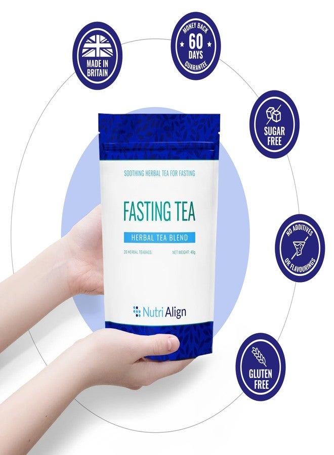Nutri-Align Fasting Tea | 20 Herbal Tea Bags with Chamomile, Dandelion Root, Rosehips, Cinnamon Bark, Elderflower, Cardamom & Fenugreek | Caffeine Free Fasting Tea for Extended & Intermittent Fasting - Image 4