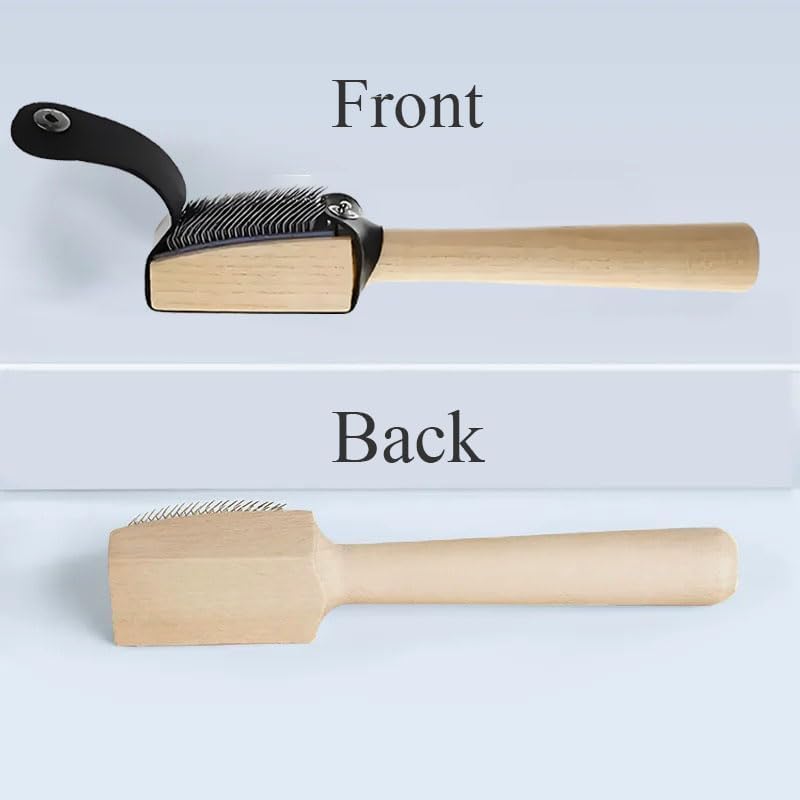 JCUQGDOO فرشاة أحذية رقص لتقشير أسفل الجلد الخشن - فرشاة خشبية محترفة بمقبض وغلاف واقي، مثالية لرقصات الباليه واللاتينية - Image 4