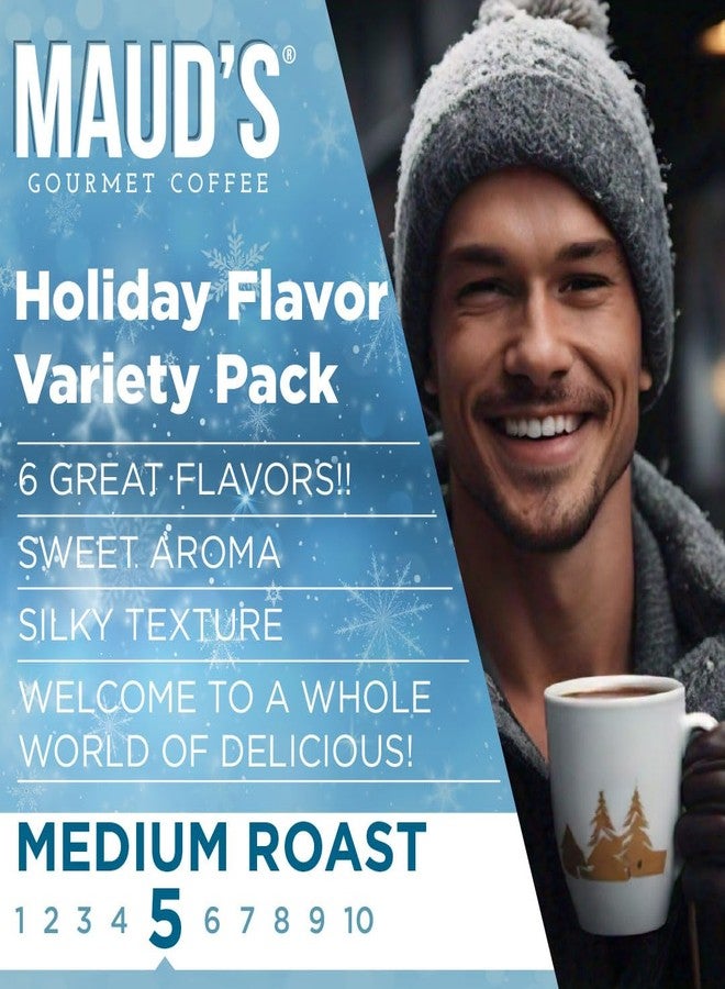Maud's Holiday Blend Coffee Pods Variety Pack, 42 ct, 6 Assorted Flavors, Medium Roast Coffee in Single Serve Pods - 100% Arabica Coffee, Compatible with Keurig K Cups Maker - Image 3