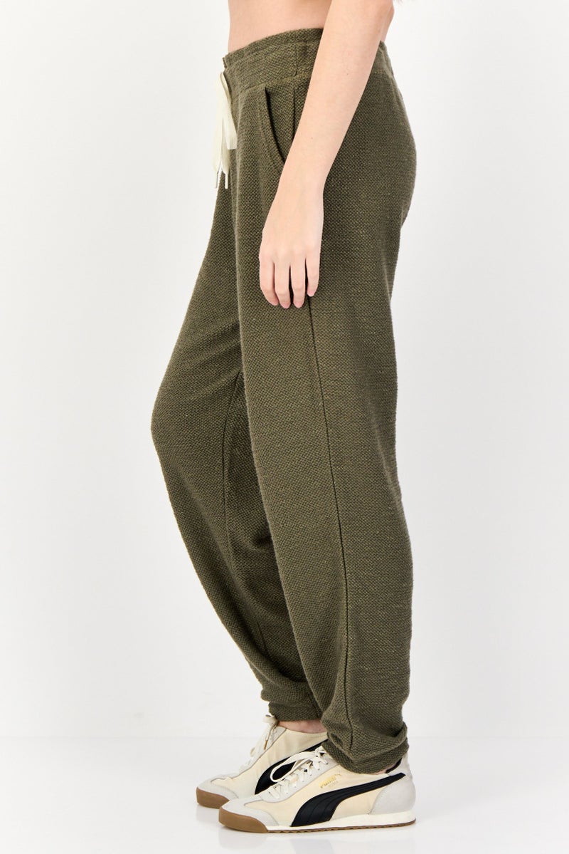 Aerie Offline x Aerie Women Regular Fit Knitted Jogger Pants, Olive  - Image 3