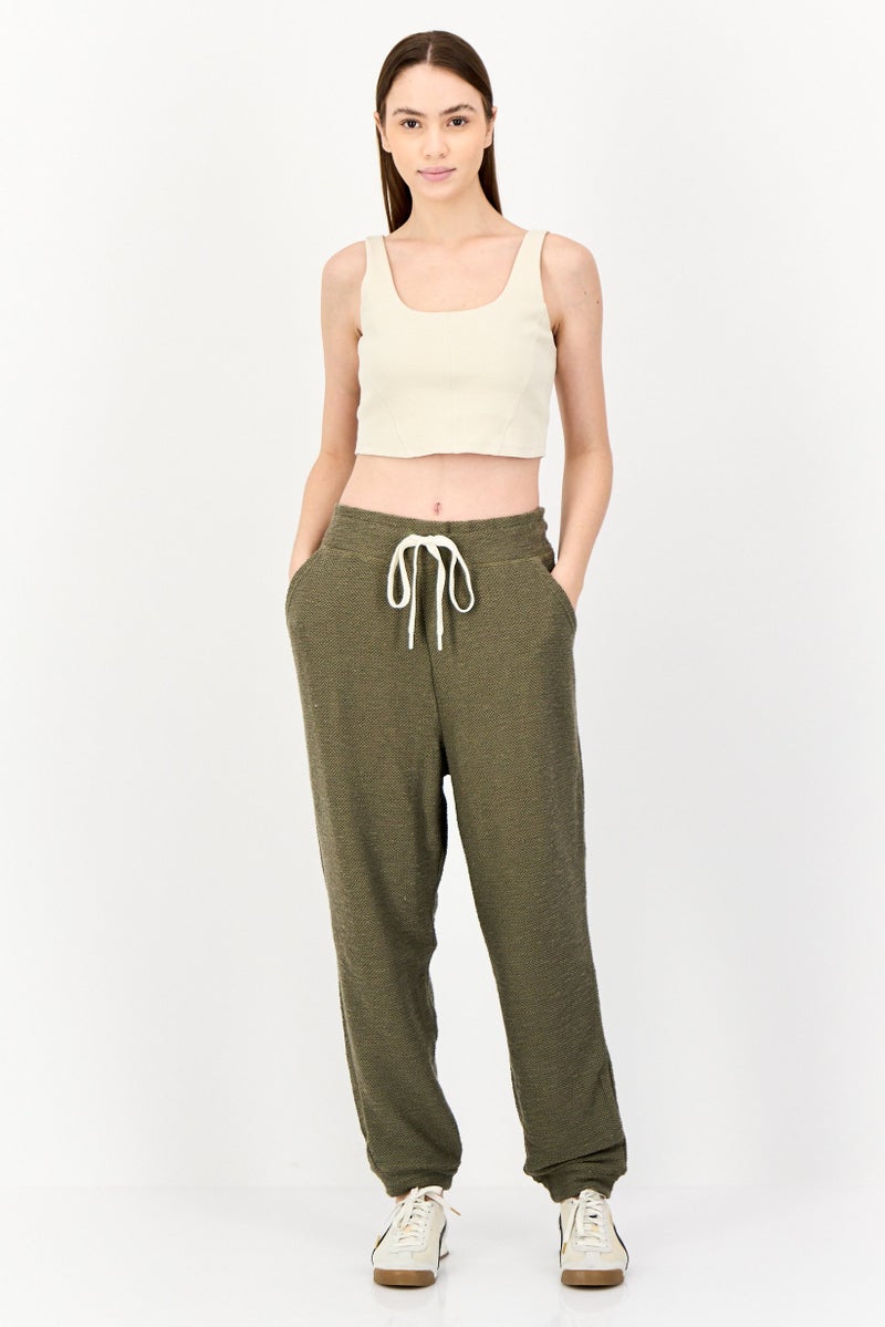 Aerie Offline x Aerie Women Regular Fit Knitted Jogger Pants, Olive  - Image 4