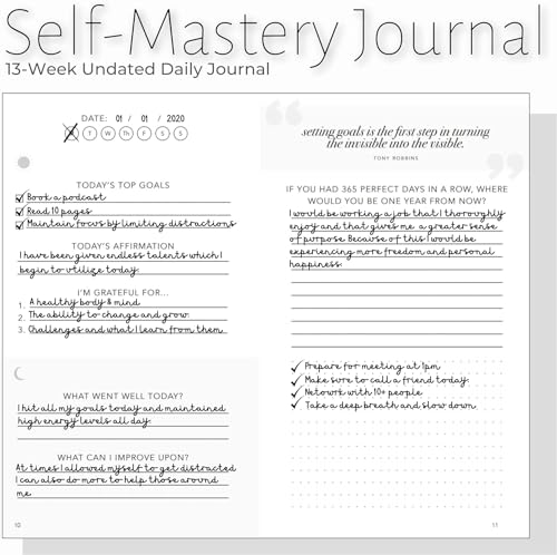 Realizations Self-Mastery Journal for Men - Gratitude Journal – 5 Minute Journals - Reflection Manifestation Journal for Mindfulness – Goal/Guided Gratitude Journel for Women & Men (Olive) - Image 5