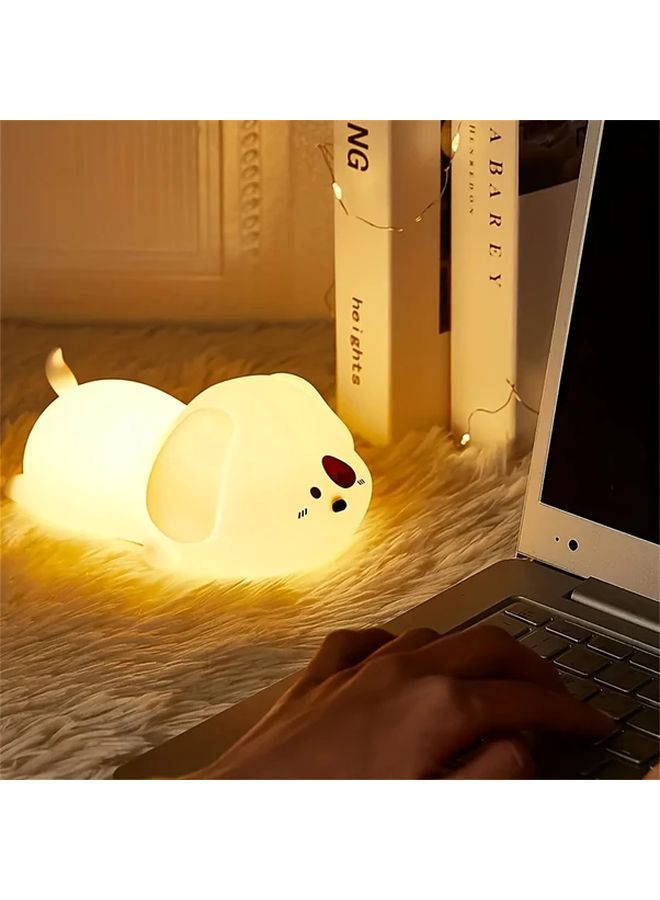 ضوء ليلي للكلب، قابل لإعادة الشحن عبر USB، مصباح LED محمول متغير الألوان (7 ألوان) للجانب السرير للأطفال - Image 3
