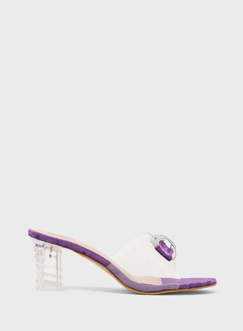 بيتك ستيبس High Heeled Sandal With Bow