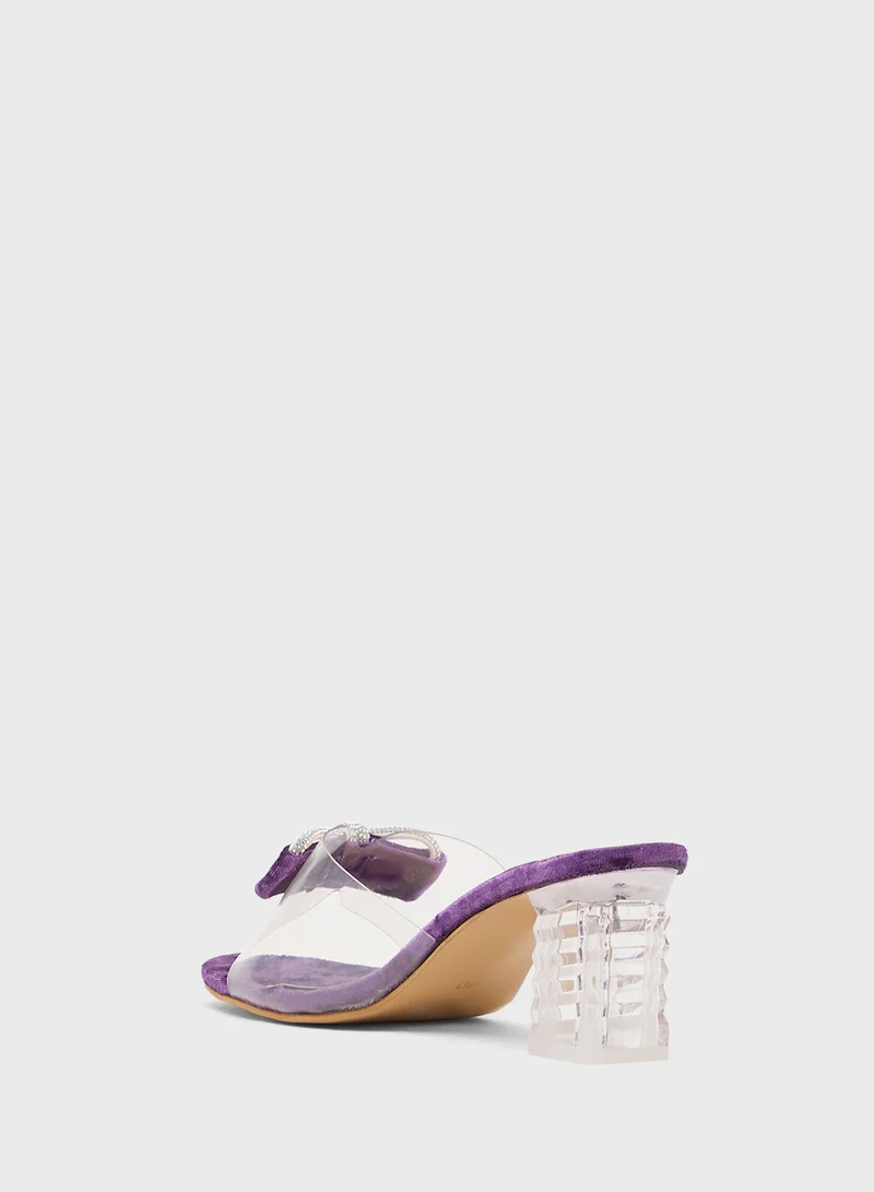 بيتك ستيبس High Heeled Sandal With Bow