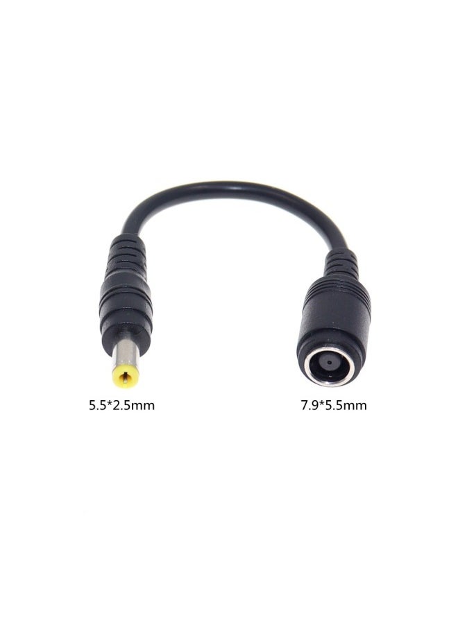 Generic For Lenovo ThinkPad X240G405 Power Conversion Line DC7.9 Adapter Round Mouth To Square Mouth Connector-Color:7955 Female To 5525 Male Short Line  - Image 1