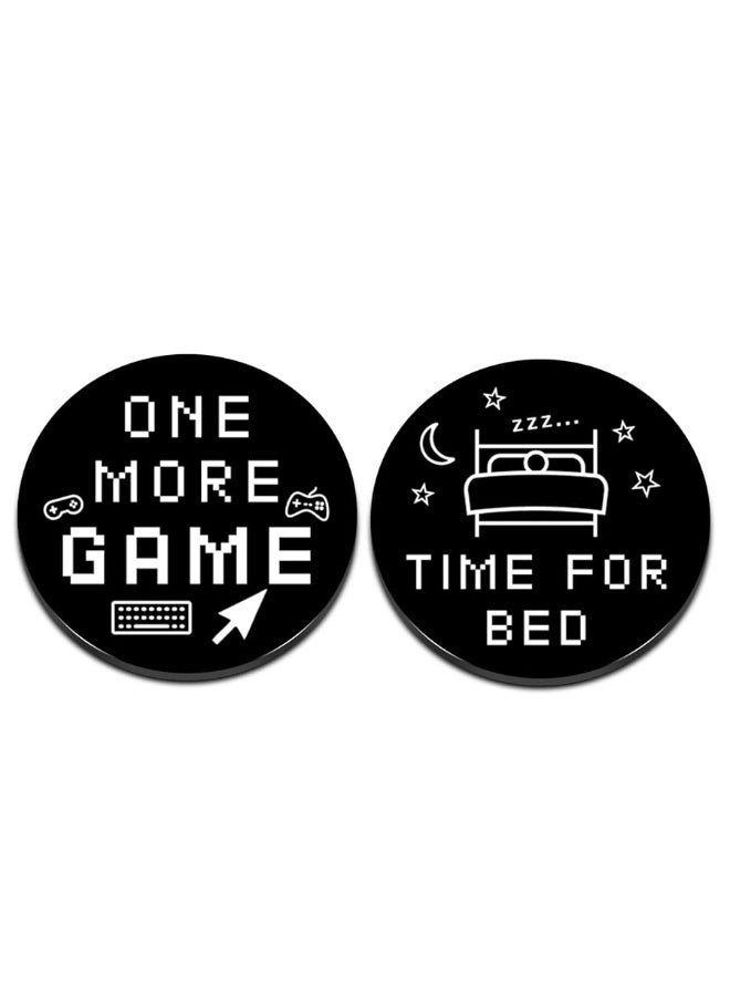 Fleure Esme Funny Destiny Flip Coin Gift for Gamers Boyfriend Son Boys Men Decision Maker Coin Christmas Games Stocking Stuffers for Game Lover Fan Teen Gaming Birthday Valentines Day Gift for Kids Double Sided - Image 1