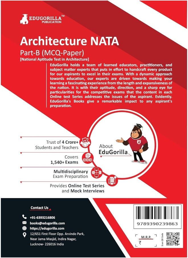 null - Nata 2023: National Aptitude Test in Architecture (B. Arch) - 10 Full Length Mock Tests (Solved Objective Questions of Part B) with Free Access to Online Tests - Image 1