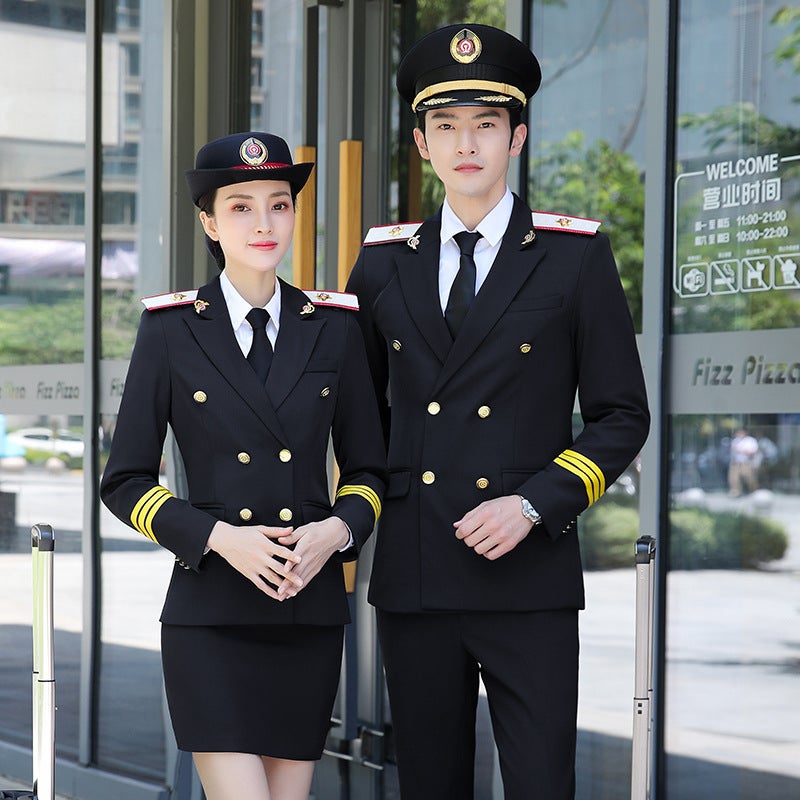 China Southern Airlines stewardess uniform professional suit men's and women's high-speed rail air crew workwear hotel front desk work clothes - Image 2