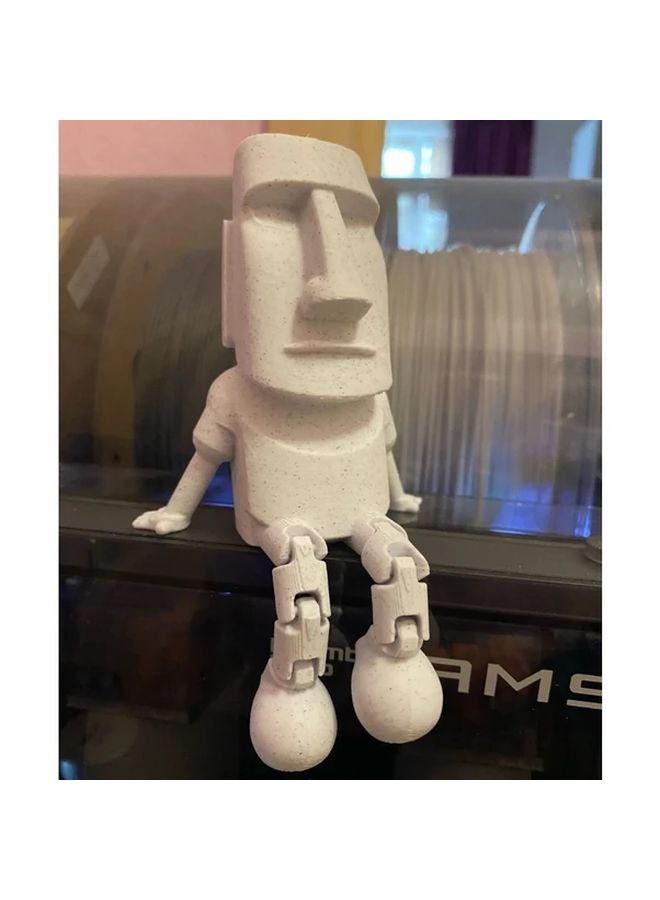 Black Easter Island Moai Statue Sculpture Home Office Decor - Image 5